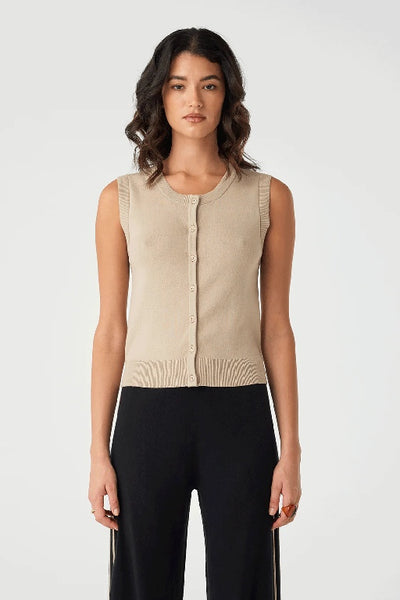 ARCAA MOVEMENT - FINLEY BUTTON UP VEST - TAUPE - PERTH STOCKIST - AUSTRALIAN STOCKIST - WA STOCKIST - AUSTRALIA STOCKIST - AUS STOCKIST - PERTH BOUTIQUE - WA BOUTIQUE - AUS BOUTIQUE - AUSTRALIA BOUTIQUE