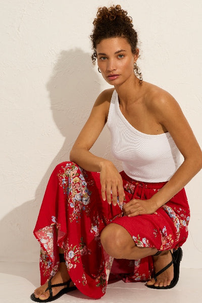 AUGUSTE - AMANI MAXI SKIRT - RED - PERTH STOCKIST