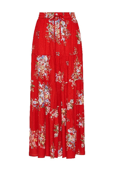 AUGUSTE - AMANI MAXI SKIRT - RED - PERTH STOCKIST - WA STOCKIST