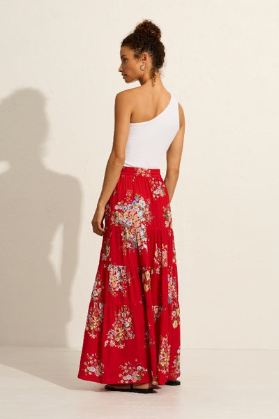 AUGUSTE - AMANI MAXI SKIRT - RED