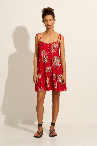 AUGUSTE - CAMEO MINI DRESS - RED - PERTH - STOCKIST