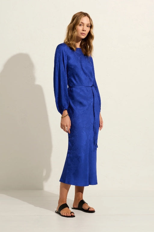 SHOP AUGUSTE - CLARA MIDI DRESS - COBALT BLUE – Chachi