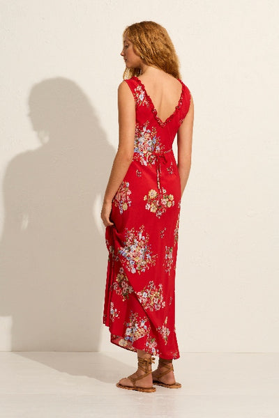 AUGUSTE - YOLANDA MAXI DRESS - RED 