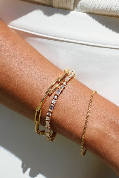 AVANT STUDIO - BILLIE TENNIS BRACELET - GOLD 