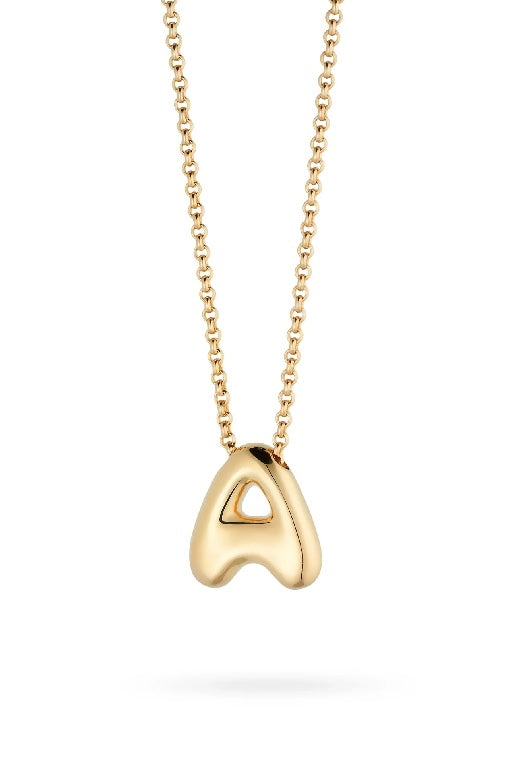 AVANT STUDIO - BUBBLE LETTER NECKLACE - GOLD - PERTH STOCKIST - WA STOCKIST - BOUTIQUE 