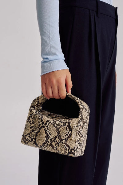 BRE LEON - LUCA MINI BAG - BEIGE PYTHON - PERTH STOCKIST - AUSTRALIAN STOCKIST - WA STOCKIST - AUSTRALIA STOCKIST - AUS STOCKIST - PERTH BOUTIQUE - WA BOUTIQUE - AUS BOUTIQUE - AUSTRALIA BOUTIQUE 