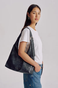 BRIE LEON - ANYA TOTE - CHARCOAL PATCHWORK - PERTH STOCKIST - AUSTRALIAN STOCKIST - WA STOCKIST - AUSTRALIA STOCKIST - AUS STOCKIST - PERTH BOUTIQUE - WA BOUTIQUE - AUS BOUTIQUE - AUSTRALIA BOUTIQUE 