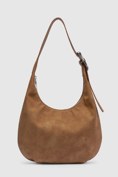 BRIE LEON - EVERYDAY CROISSANT BUCKLE BAG - CARAMEL NUBUCK - PERTH STOCKIST - AUSTRALIAN STOCKIST - WA STOCKIST - AUSTRALIA STOCKIST - AUS STOCKIST - PERTH BOUTIQUE - WA BOUTIQUE - AUS BOUTIQUE - AUSTRALIA BOUTIQUE 