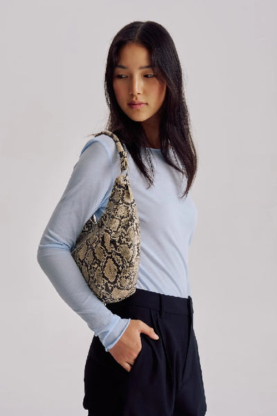 BRIE LEON - MISCHA SHOULDER BAG - BEIGE PYTHON - PERTH STOCKIST - AUSTRALIAN STOCKIST - WA STOCKIST - AUSTRALIA STOCKIST - AUS STOCKIST - PERTH BOUTIQUE - WA BOUTIQUE - AUS BOUTIQUE - AUSTRALIA BOUTIQUE 