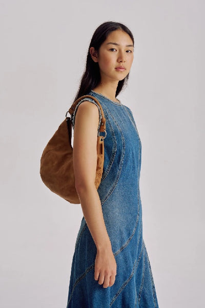 BRIE LEON - MISCHA SHOULDER BAG - CARAMEL NUBUCK - PERTH STOCKIST - AUSTRALIAN STOCKIST - WA STOCKIST - AUSTRALIA STOCKIST - AUS STOCKIST - PERTH BOUTIQUE - WA BOUTIQUE - AUS BOUTIQUE - AUSTRALIA BOUTIQUE