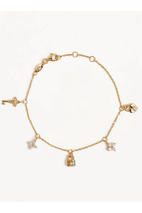 BY CHARLOTTE - LOVE UNLOCKED CHARM BRACELET - GOLD - PERTH STOCKIST - AUSTRALIAN STOCKIST - WA STOCKIST - AUSTRALIA STOCKIST - AUS STOCKIST - PERTH BOUTIQUE - WA BOUTIQUE - AUS BOUTIQUE - AUSTRALIA BOUTIQUE