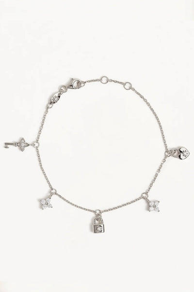 BY CHARLOTTE - LOVE UNLOCKED CHARM BRACELET - SILVER - PERTH STOCKIST - AUSTRALIAN STOCKIST - WA STOCKIST - AUSTRALIA STOCKIST - AUS STOCKIST - PERTH BOUTIQUE - WA BOUTIQUE - AUS BOUTIQUE - AUSTRALIA BOUTIQUE