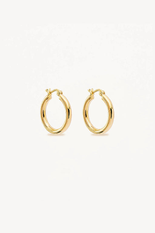 BY CHARLOTTE - SUNRISE LARGE HOOPS - GOLD - PERTH STOCKIST