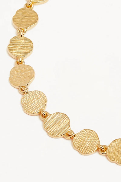 BY CHARLOTTE - WOVEN LIGHT COIN BRACELET - GOLD - PERTH STOCKIST - AUSTRALIAN STOCKIST - WA STOCKIST - AUSTRALIA STOCKIST - AUS STOCKIST - PERTH BOUTIQUE - WA BOUTIQUE - AUS BOUTIQUE - AUSTRALIA BOUTIQUE