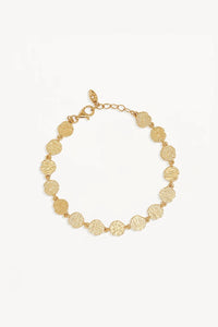 BY CHARLOTTE - WOVEN LIGHT COIN BRACELET - GOLD - PERTH STOCKIST - AUSTRALIAN STOCKIST - WA STOCKIST - AUSTRALIA STOCKIST - AUS STOCKIST - PERTH BOUTIQUE - WA BOUTIQUE - AUS BOUTIQUE - AUSTRALIA BOUTIQUE