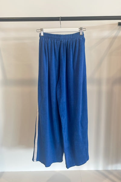 CHACHI - BRAD TERRY TOWELLING PANT - COBALT