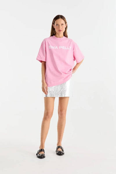 ENA PELLY - CHLOE OVERSIZED TEE - WASHED PINK - PERTH STOCKIST - AUSTRALIAN STOCKIST - WA STOCKIST - AUSTRALIA STOCKIST - AUS STOCKIST - PERTH BOUTIQUE - WA BOUTIQUE - AUS BOUTIQUE - AUSTRALIA BOUTIQUE 