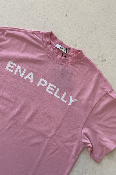 ENA PELLY - CHLOE OVERSIZED TEE - WASHED PINK - PERTH STOCKIST - AUSTRALIAN STOCKIST - WA STOCKIST - AUSTRALIA STOCKIST - AUS STOCKIST - PERTH BOUTIQUE - WA BOUTIQUE - AUS BOUTIQUE - AUSTRALIA BOUTIQUE 