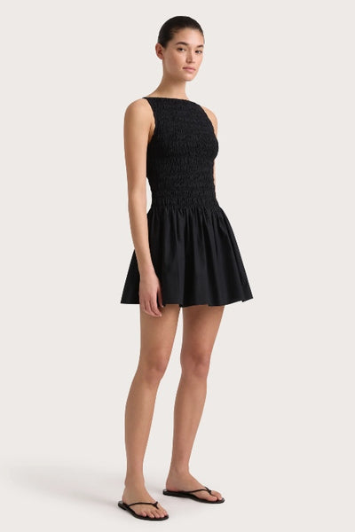 FAITHFULL THE BRAND - NOA MINI DRESS - BLACK