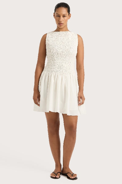 FAITHFULL THE BRAND - NOA MINI DRESS - WHITE - PERTH STOCKIST