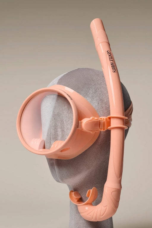 GENTLE HABITS - THIS IS SWIM - DIVE MASK AND SNORKEL SET - PEACH