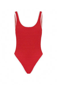 IT'S NOW COOL - THE SHOWTIME DUO ONE PIECE - RED/WHITE CRIMP - PERTH STOCKIST