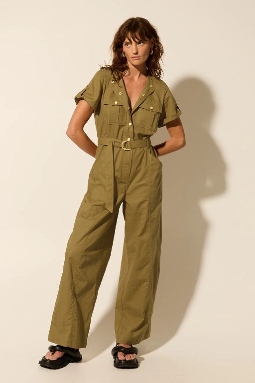 KIVARI - EBONY JUMPSUIT - KHAKI