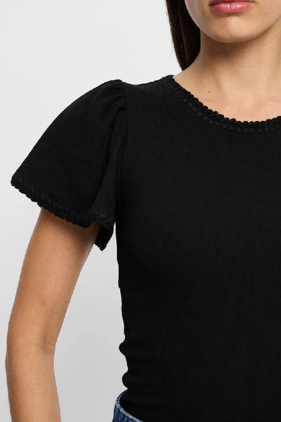 KIVARI - TALLULAH TEE - BLACK - PERTH STOCKIST