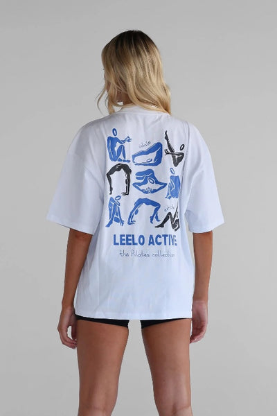 LEELO - THE PILATES COLLECTION BOYFRIEND TEE - WHITE