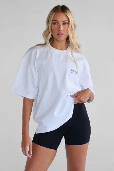 LEELO - THE PILATES COLLECTION BOYFRIEND TEE - WHITE