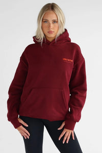 LEELO - V2 THE PILATES COLLECTION HOODIE - CHERRY COLA