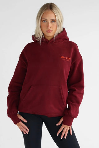 LEELO - V2 THE PILATES COLLECTION HOODIE - CHERRY COLA