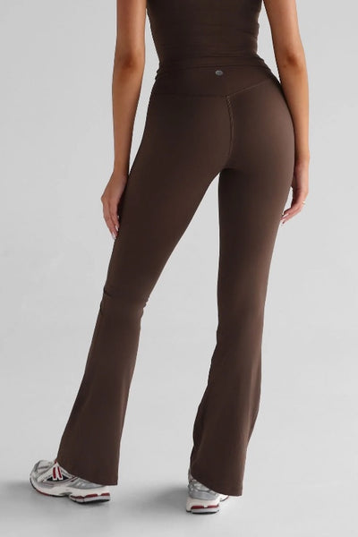 LEELO ACTIVE - CLASSIC FLARE LEGGINGS - COCOA BEAN