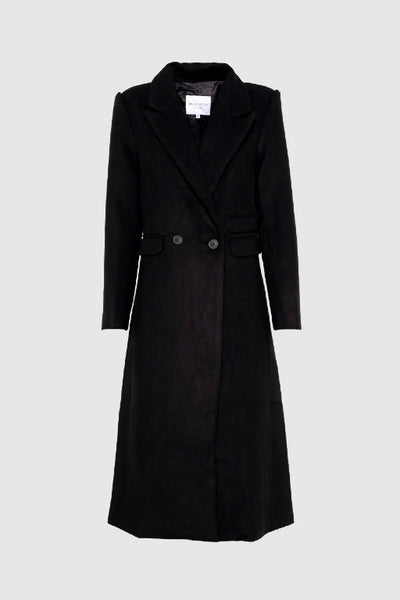 MADISON - ALEXANDRA COAT - BLACK