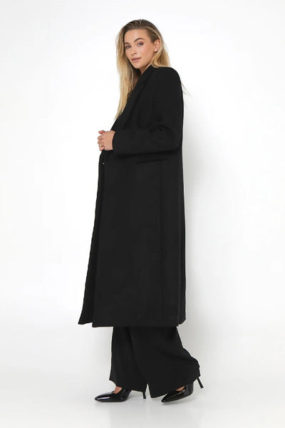 MADISON - ALEXANDRA COAT - BLACK