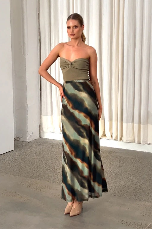 MADISON - BEVERLY MAXI SKIRT - DAWN