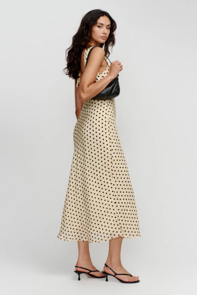 OWNLEY - TULLP MIDI DRESS - BUTTER SPOT