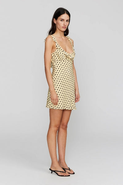 OWNLEY -  CANDY MINI DRESS - BUTTER SPOT - PERTH STOCKIST