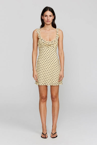 OWNLEY -  CANDY MINI DRESS - BUTTER SPOT