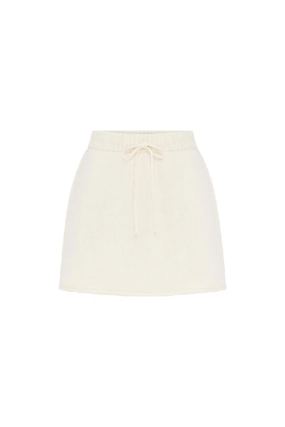 ROWIE - ALMA KNIT MINI SKIRT - BONE - PERTH - STOCKIST