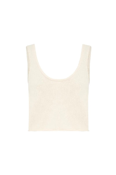 ROWIE - BELEN KNIT CROP - BONE - PERTH STOCKIST - AUSTRALIA