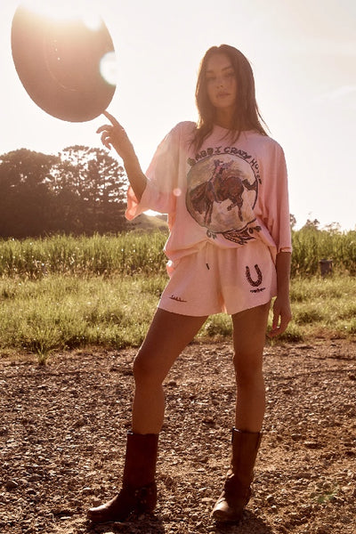 SABBI - THE VERY OVERSIZED CRAZY HORSE TEE - PINK - PERTH STOCKIST - AUSTRALIAN STOCKIST - WA STOCKIST - AUSTRALIA STOCKIST - AUS STOCKIST - PERTH BOUTIQUE - WA BOUTIQUE - AUS BOUTIQUE - AUSTRALIA BOUTIQUE