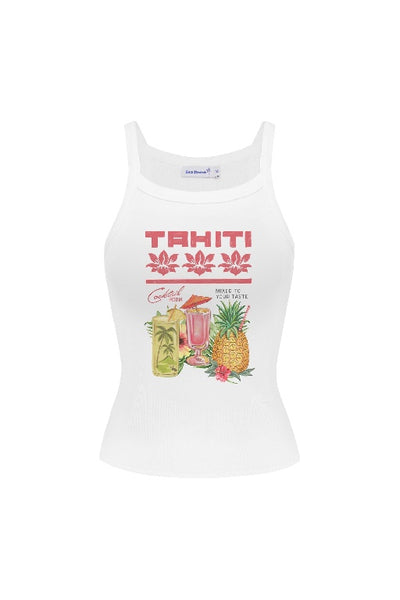 SEA STREET - TAHITI SINGLET - WHITE - PERTH STOCKIST