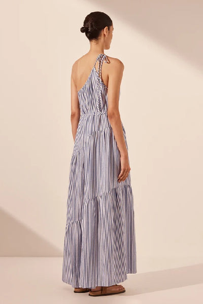 SHONA JOY - YASMINE ONE SHOULDER TIERED MAXI DRESS - YASMINE