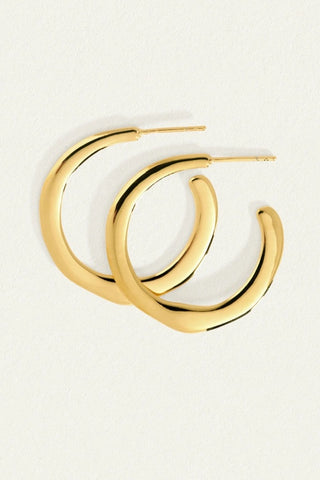 TEMPLE OF THE SUN - CIRCLE HOOPS MEDIUM - GOLD