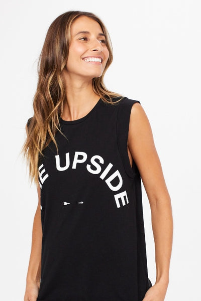 THE UPSIDE- MUSCLE TANK - BLACK