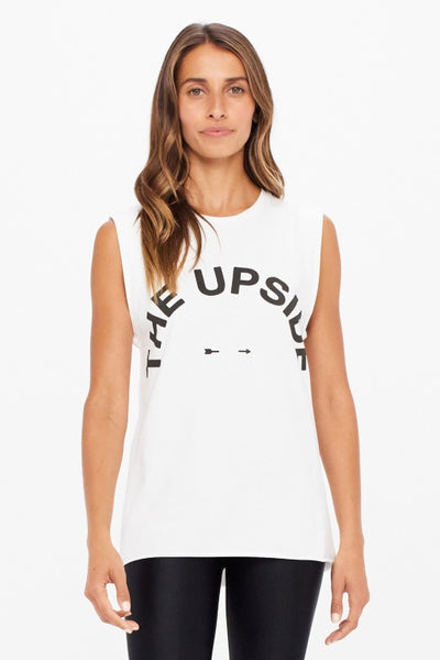 THE UPSIDE - MUSCLE TANK - WHITE