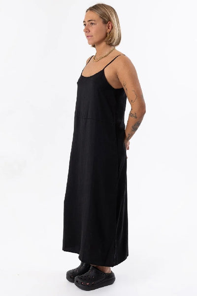 THRILLS - BREEZY SLIP DRESS - BLACK