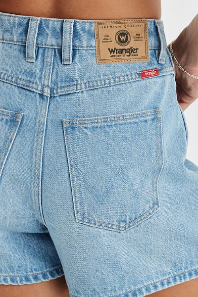 WRANGLER - HI BELLS SLIM SHORT - GROOVE BLUE - PERTH STOCKIST - AUSTRALIAN STOCKIST - WA STOCKIST - AUSTRALIA STOCKIST - AUS STOCKIST - PERTH BOUTIQUE - WA BOUTIQUE - AUS BOUTIQUE - AUSTRALIA BOUTIQUE