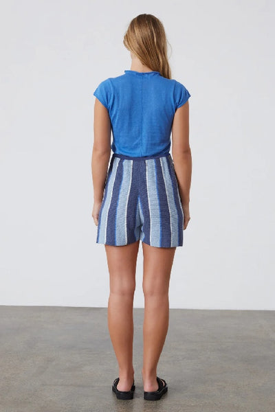 ZULU & ZEPHYR - HORIZON STRIPE ORGANIC COTTON KNIT SHORT - PERTH STOCKIST